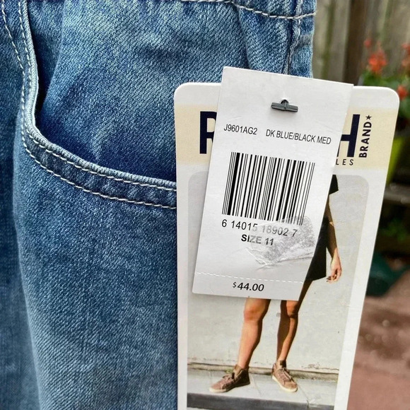 NWT Rewash Full Front Zip Denim Jean Mini Skirt Women's Size 11 Vintage - Picture 7 of 10